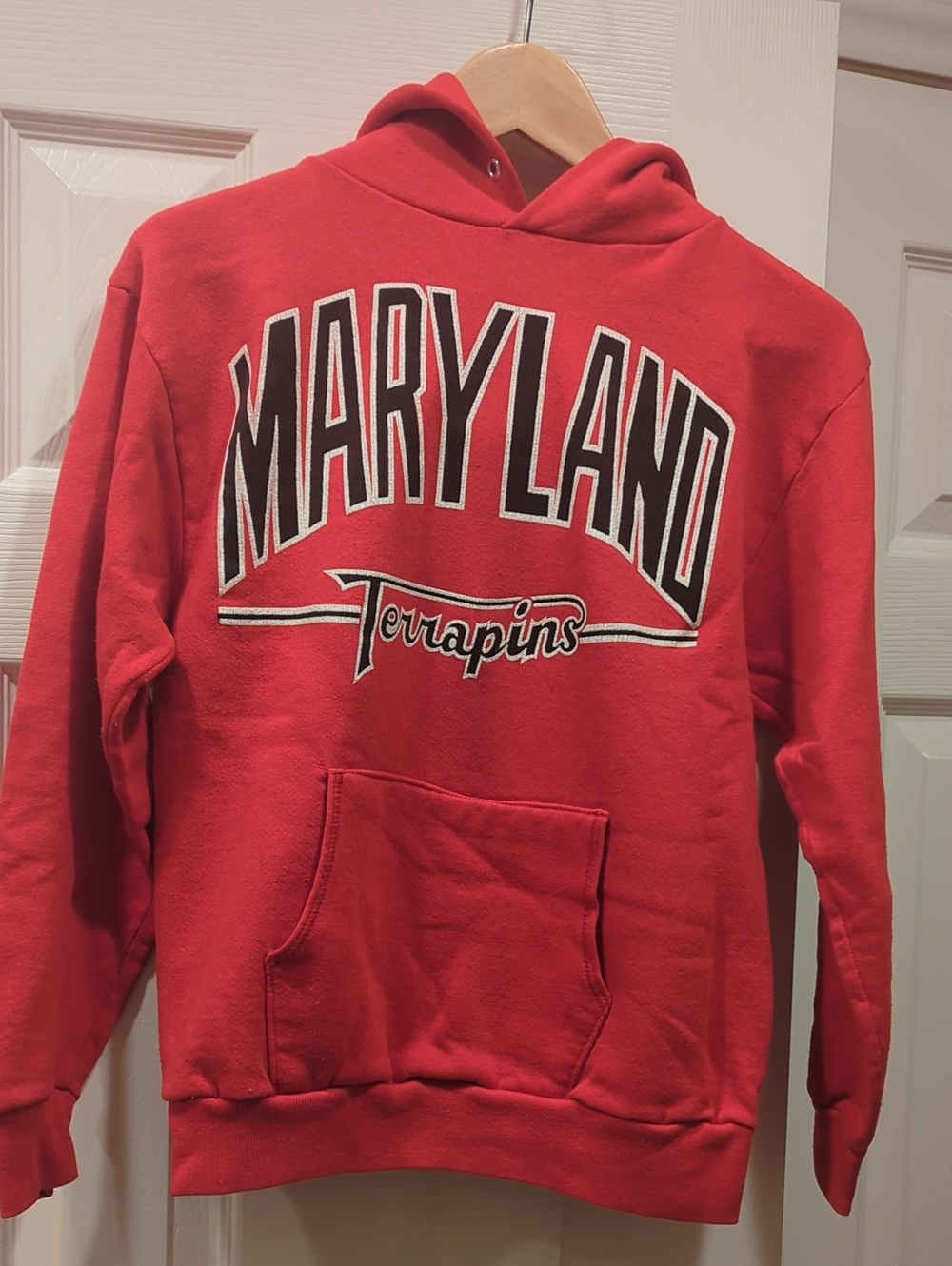 Vintage Maryland Terrapins Red Hooded Sweatshirt